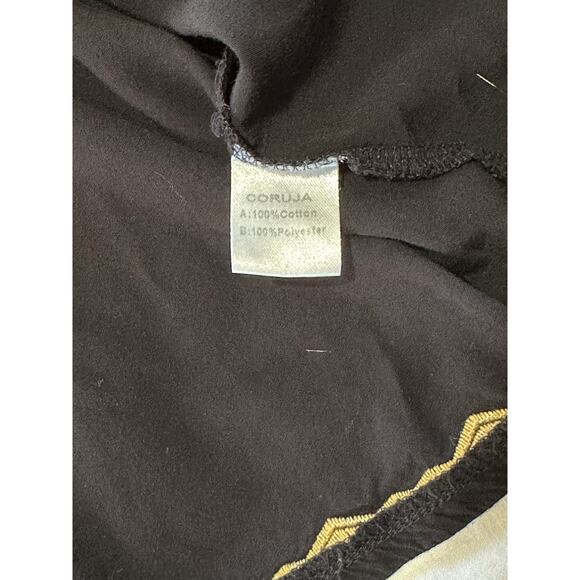 Boho Embroidered Black Tunic Top | Pit To Pit 27” | XL-XXL - Picture 6 of 6